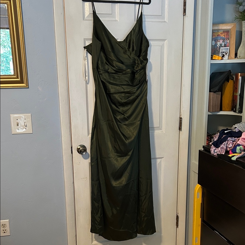 Signature Olive Green Midi Dress